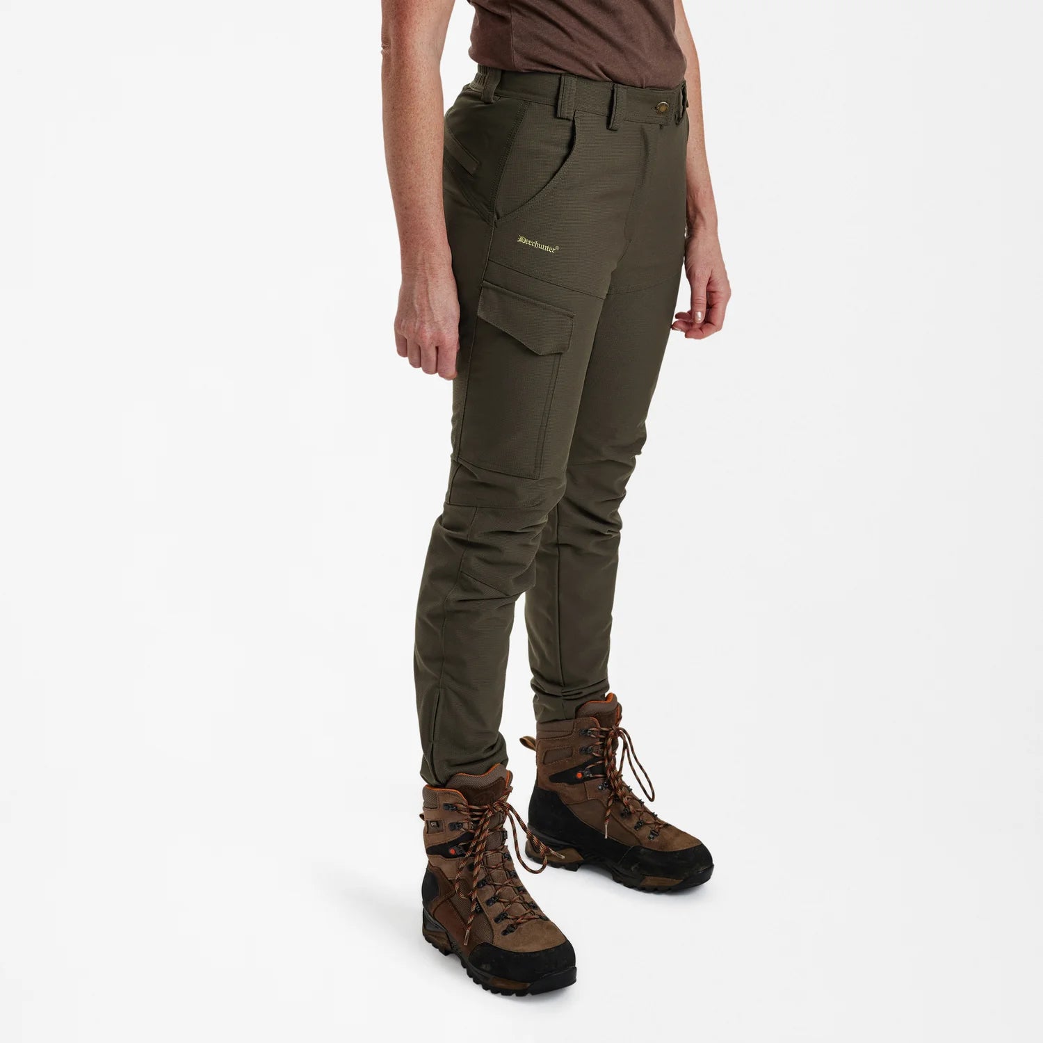 Lady Ann Extreme stövelbyxor med membran - Palm Green - modell framifrån