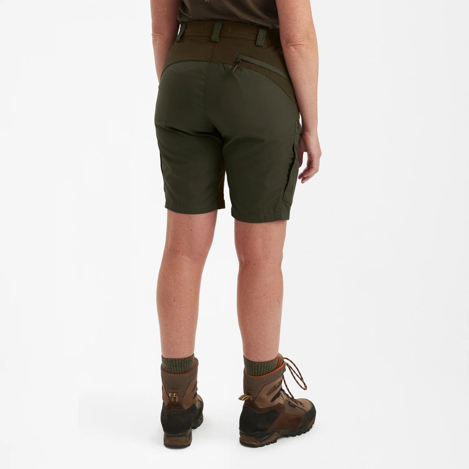 Lady Ann Shorts - Deep Green - modell bakifrån