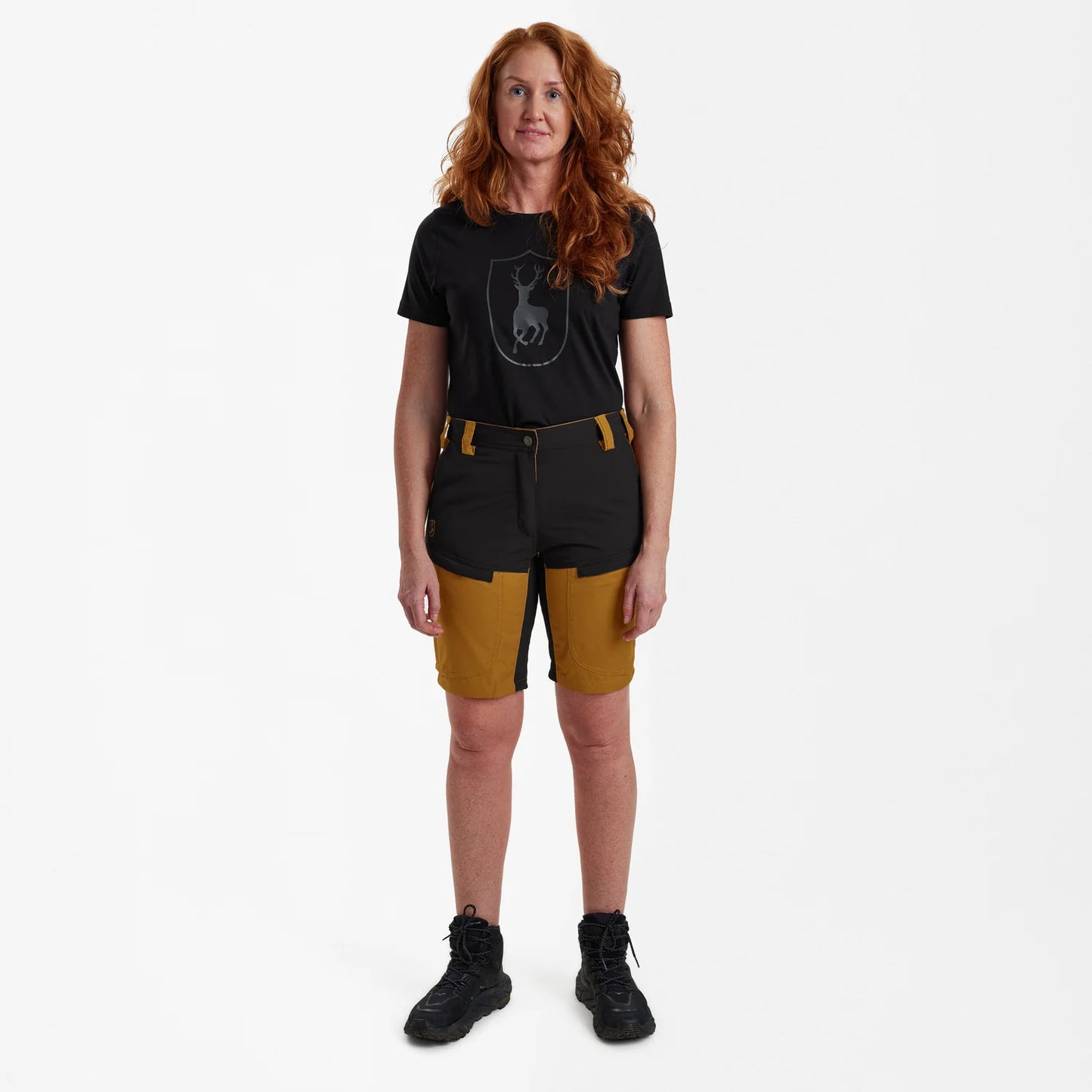 Lady Ann Shorts - Bronze - modell framifrån
