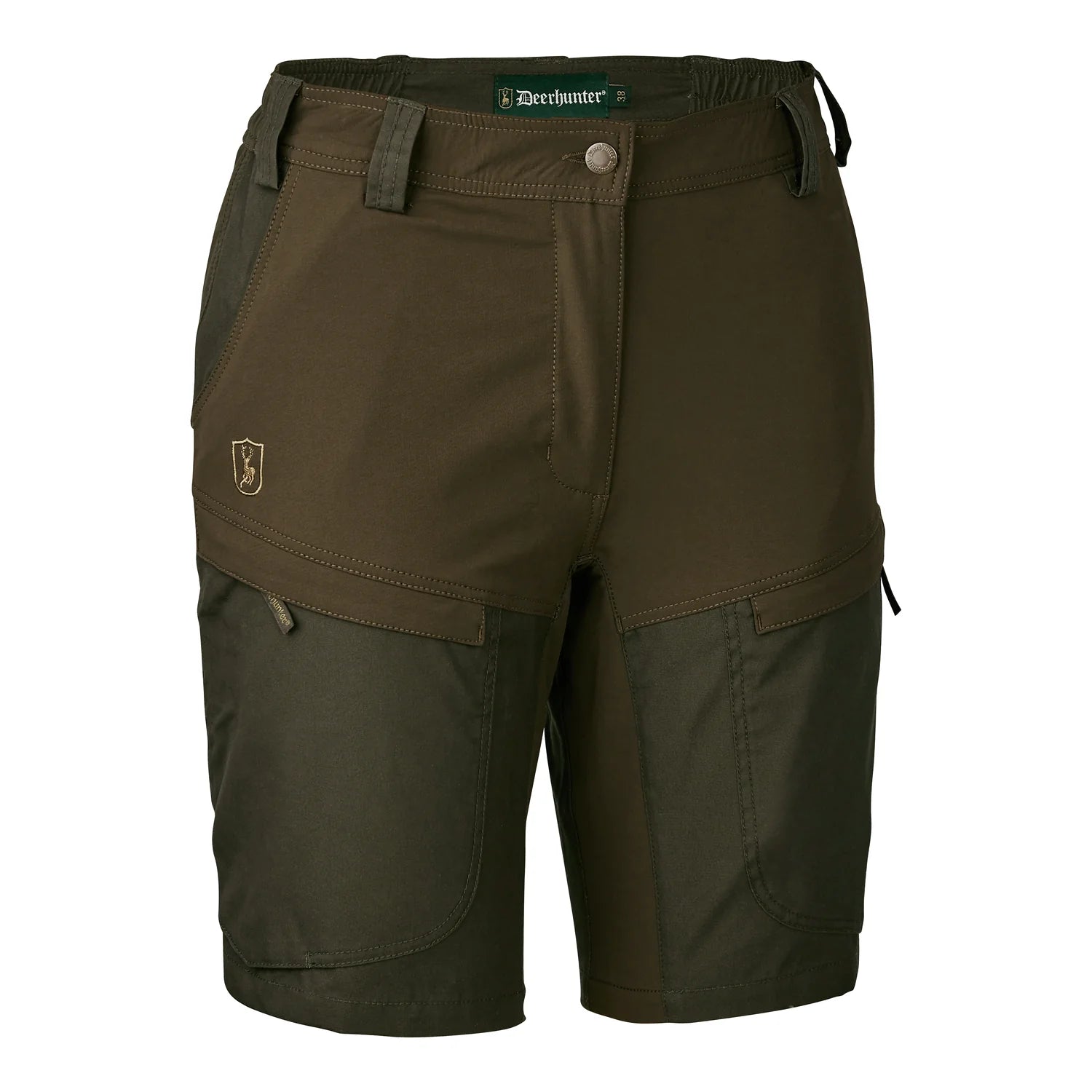 Lady Ann Shorts - Deep Green - från sidan
