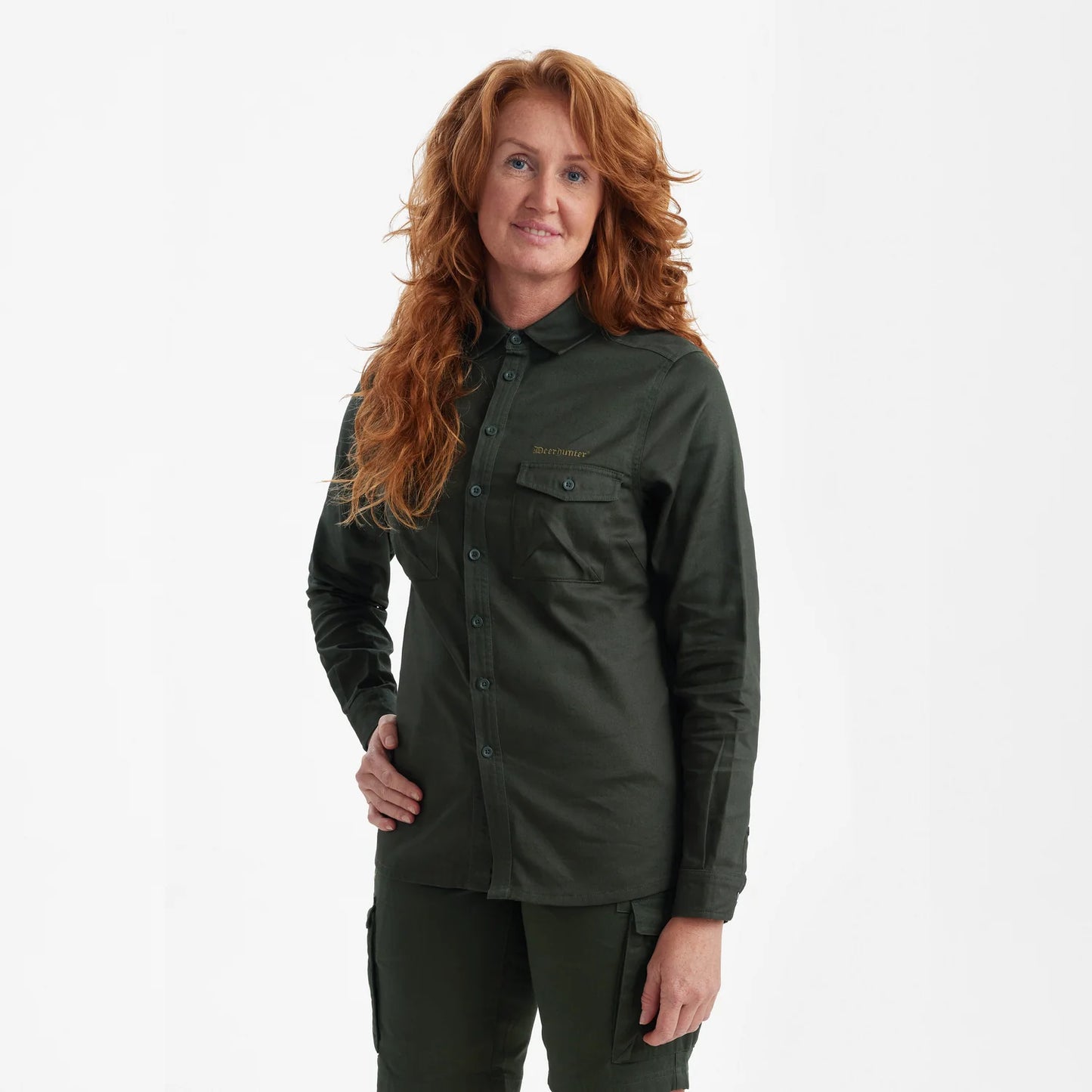 Lady Atlas Skjorta - Timber - modell framifrån