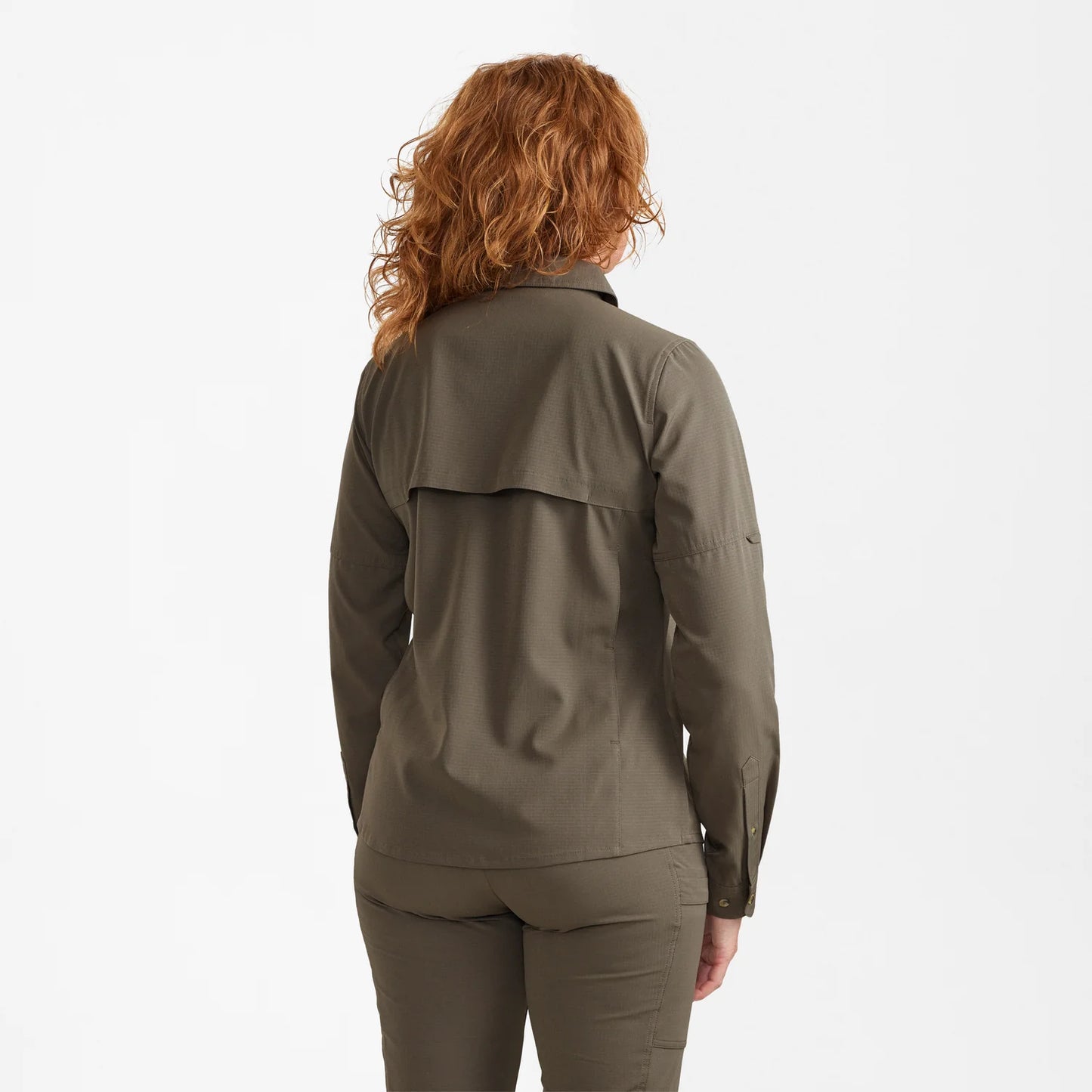 Lady Canopy Skjorta - Stone Grey - modell bakifrån