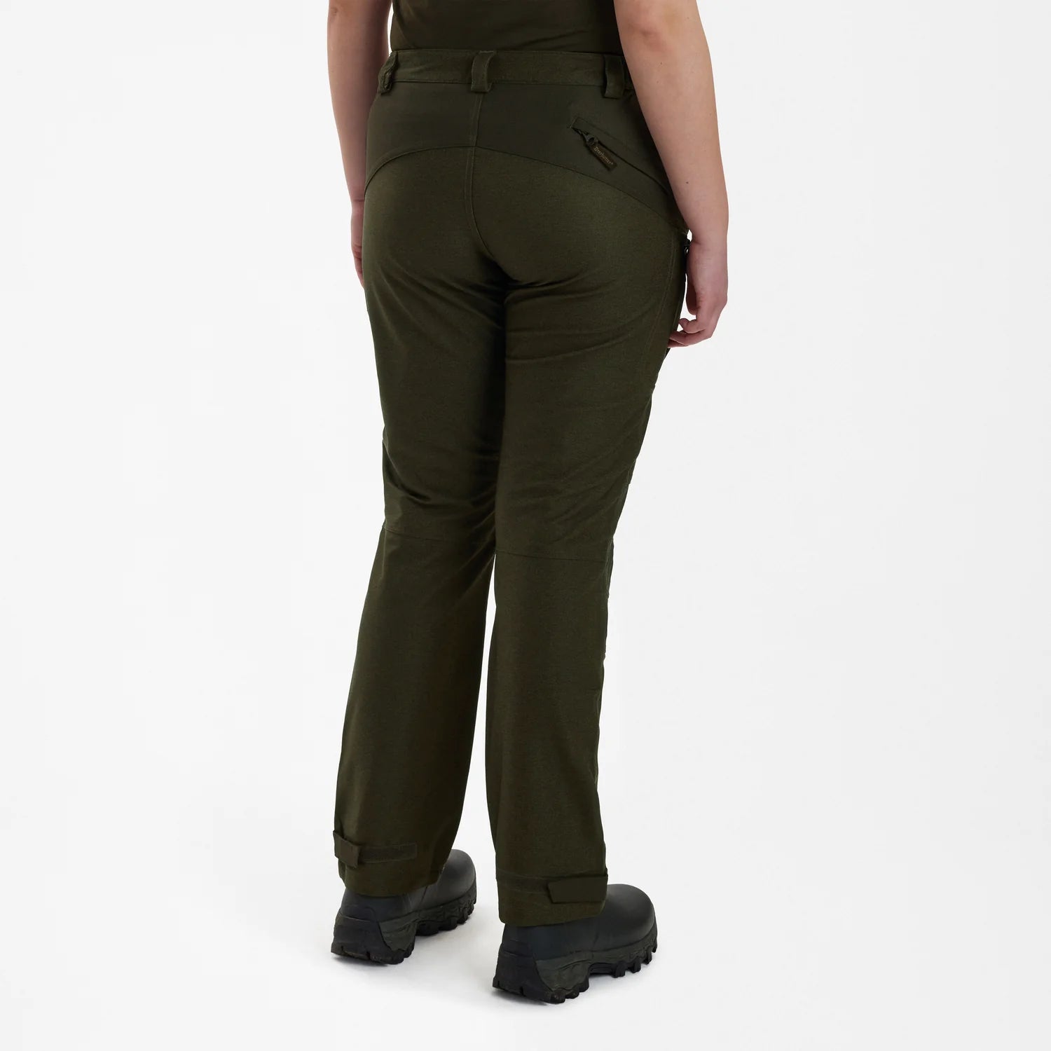 Lady Chasse Byxor - Olive Night melange - modell bakifrån