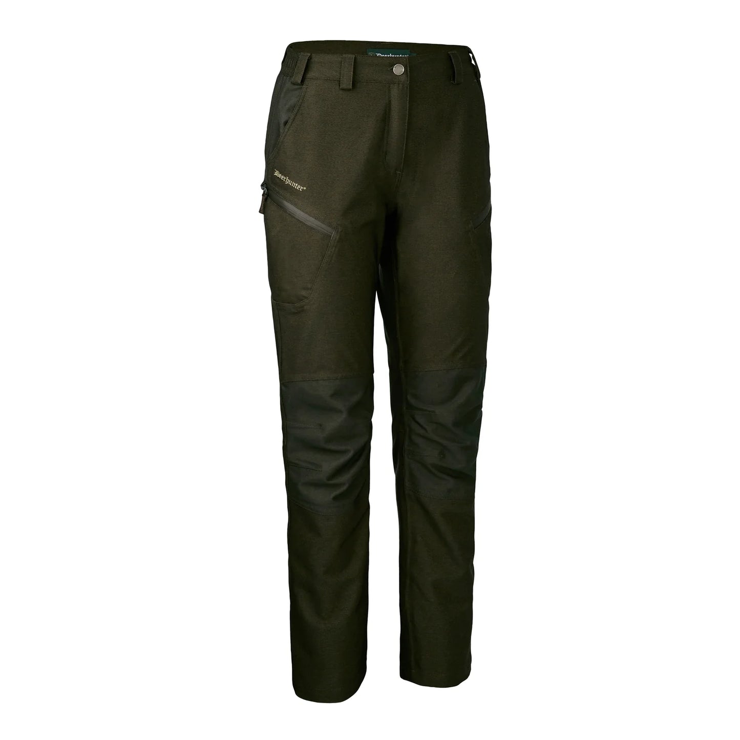Lady Chasse Byxor - Olive Night melange - framifrån