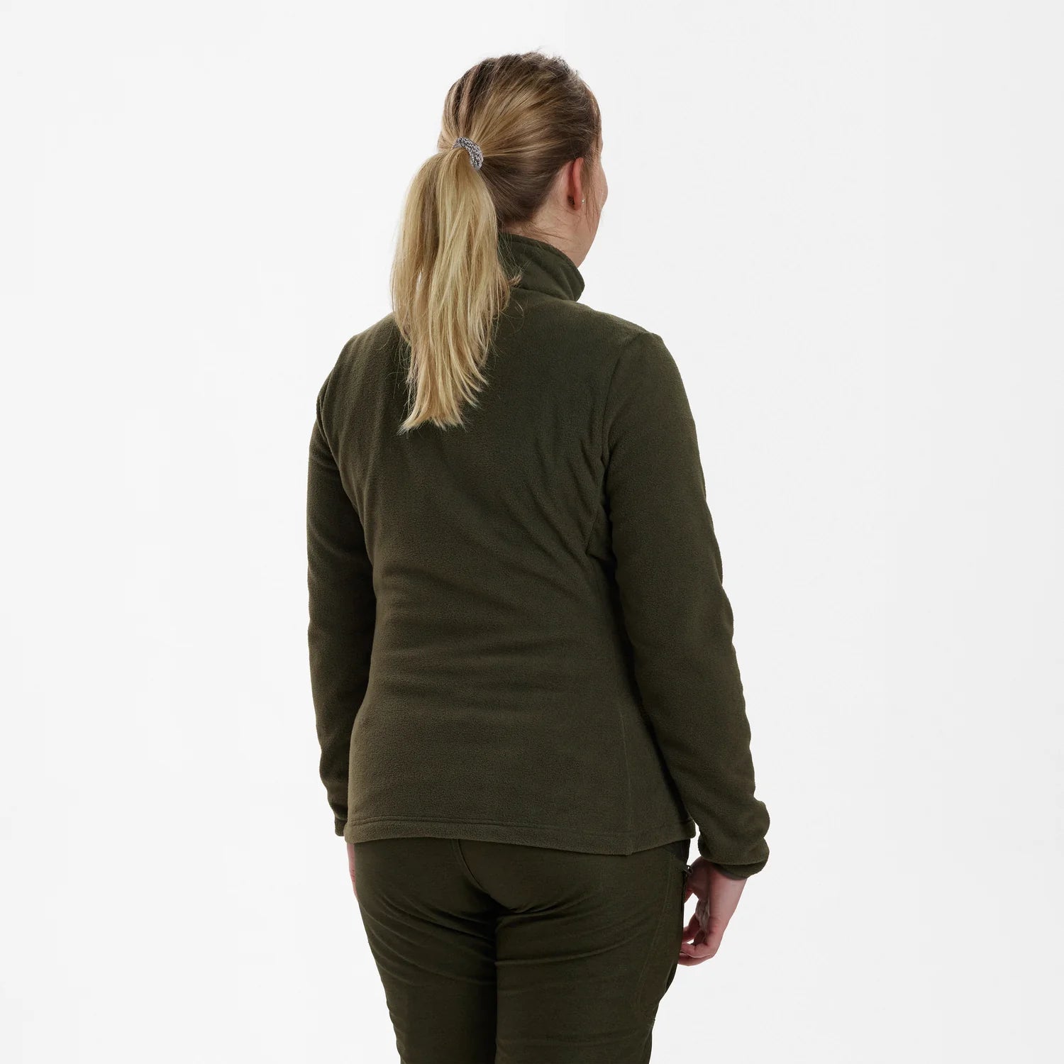 Lady Chasse Fleecejacka - Beluga - modell bakifrån