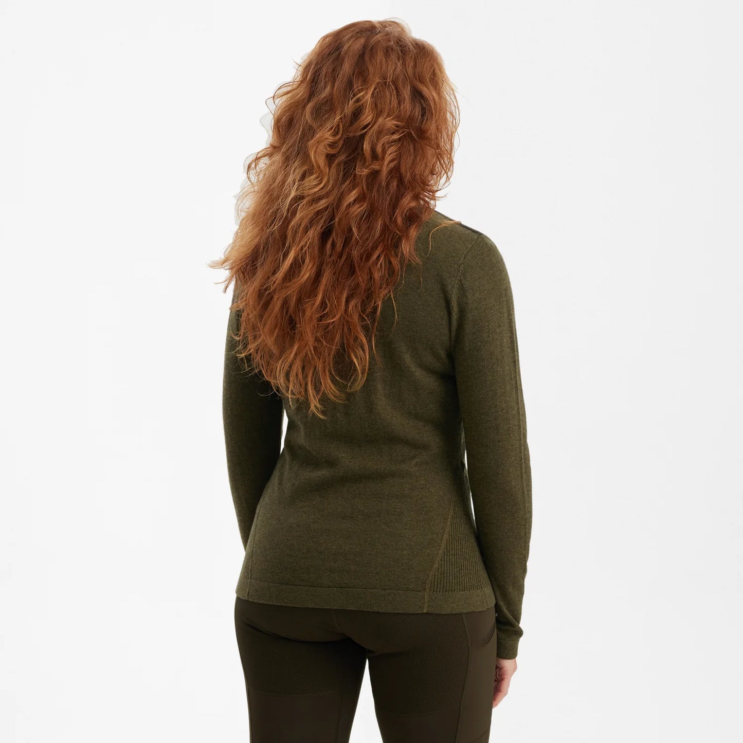 Lady Darlington Stickad Cardigan - Cypress - modell bakifrån