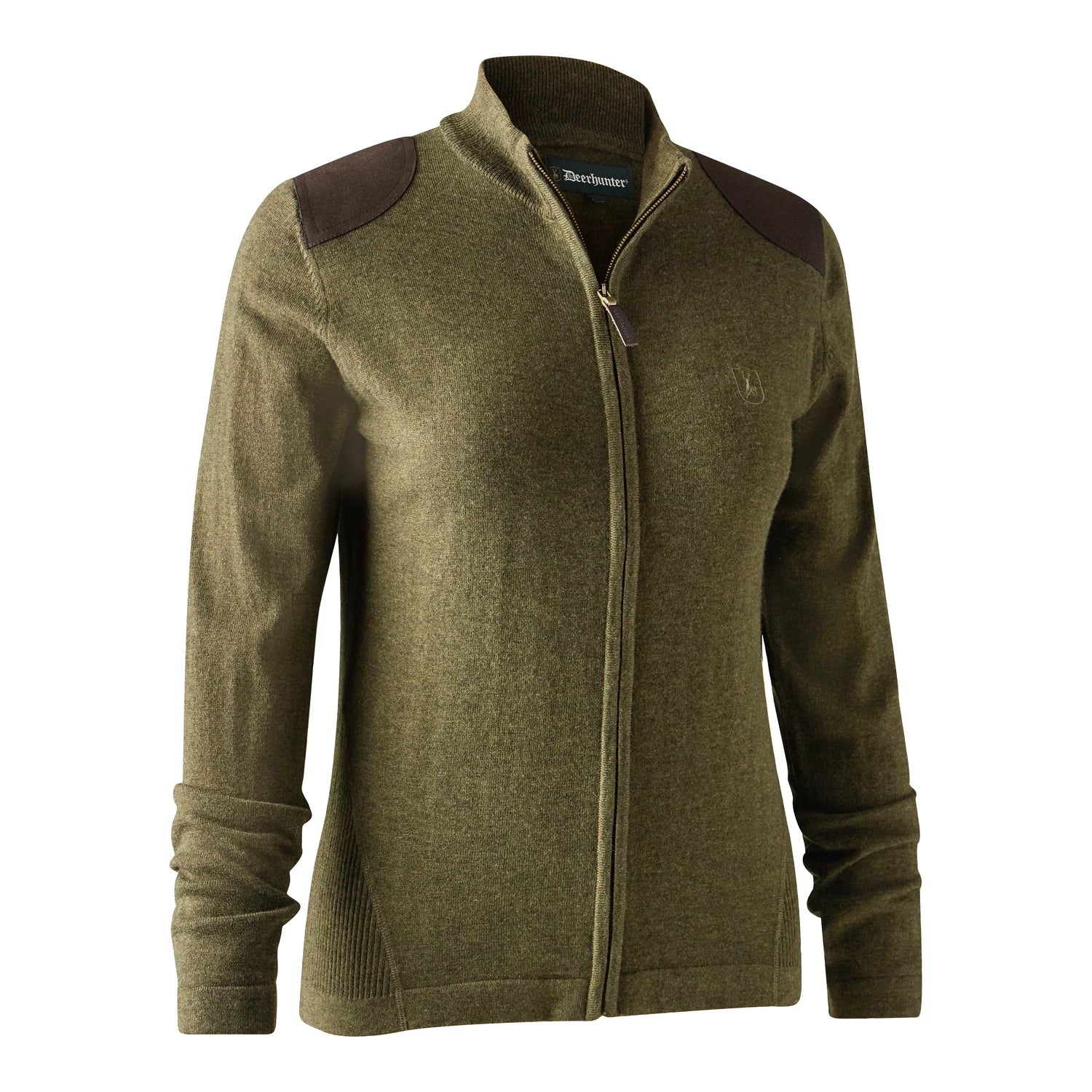 Lady Darlington Stickad Cardigan - Cypress - framifrån