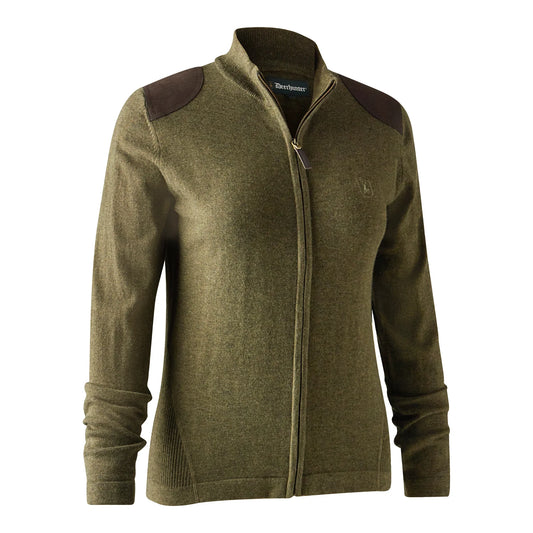 Lady Darlington Stickad Cardigan - Cypress - framifrån