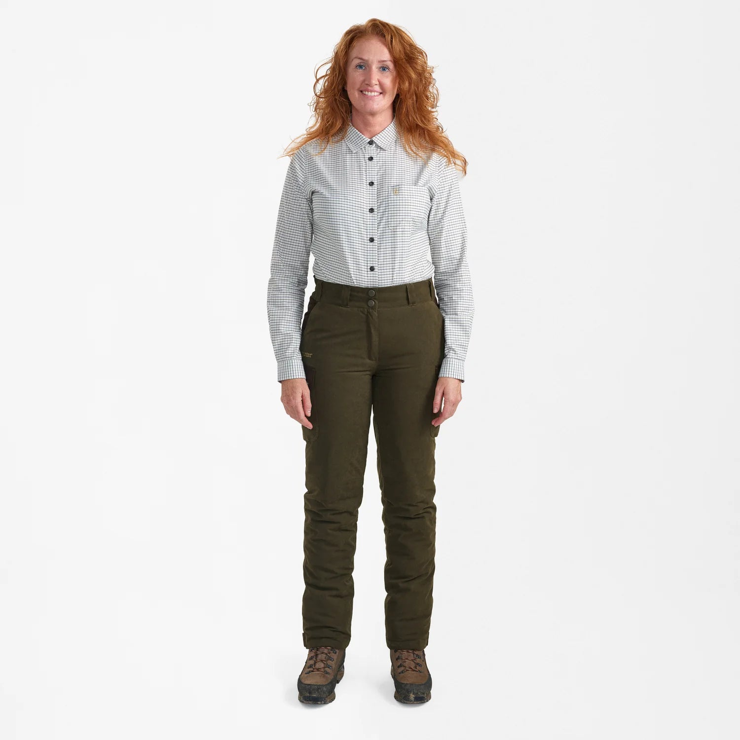 Lady Eagle Vinterbyxor - Tarmac Green - modell framifrån