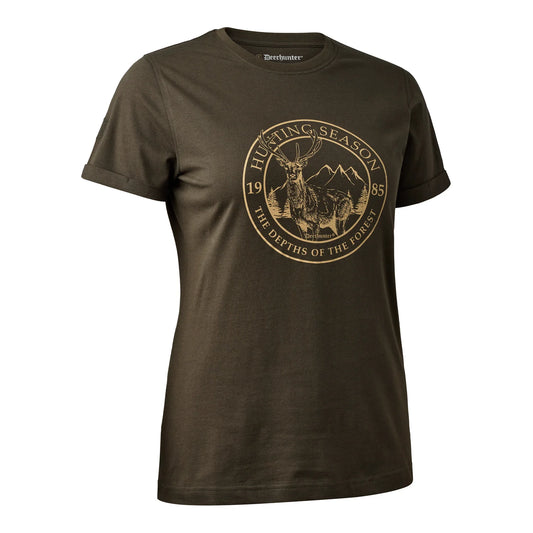 Lady Ella T-shirt - Adventure Green - framifrån