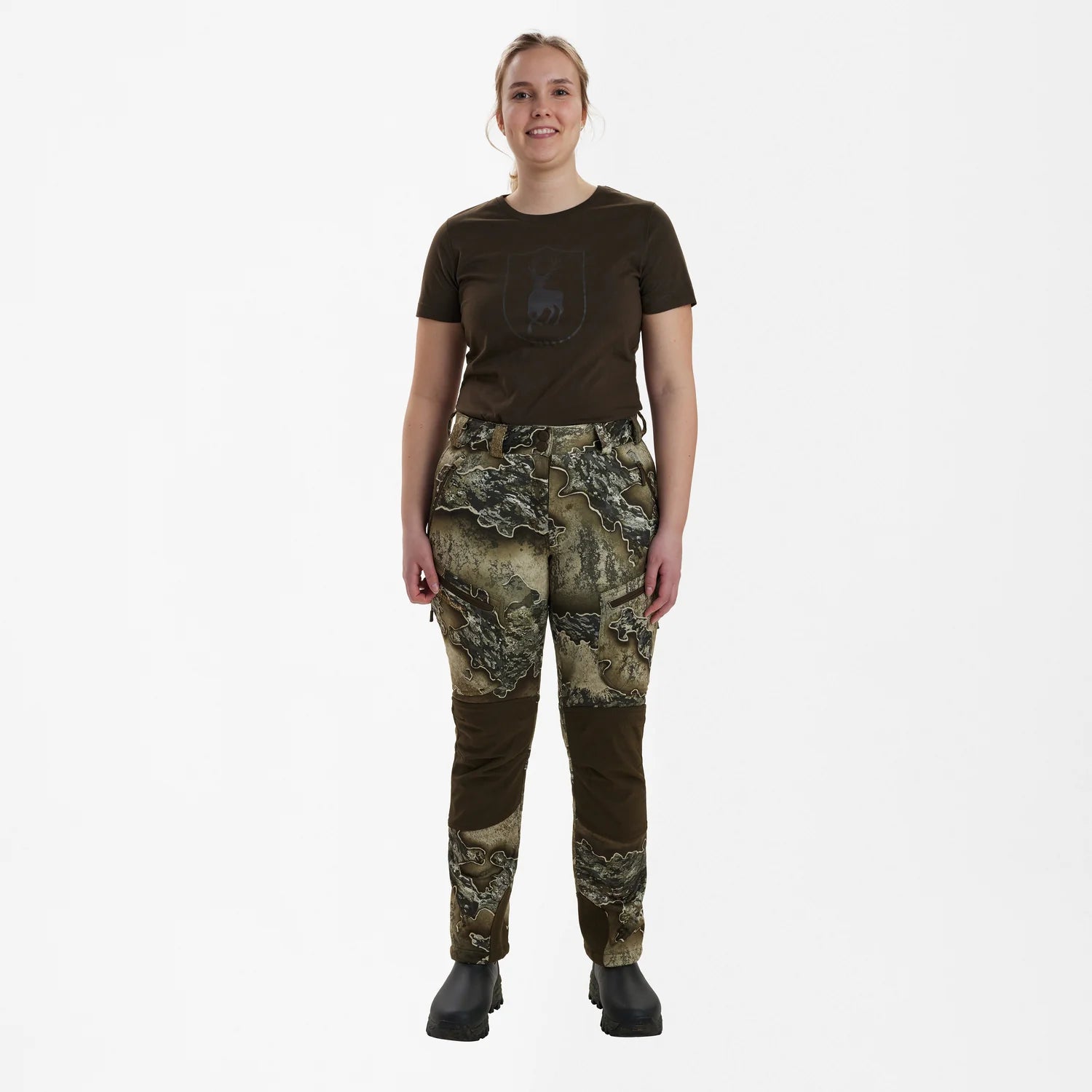 Lady Excape Softshell-byxor - REALTREE EXCAPE™ - modell framifrån