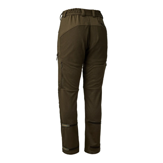 Lady Excape Softshell-byxor - Art Green - bakifrån