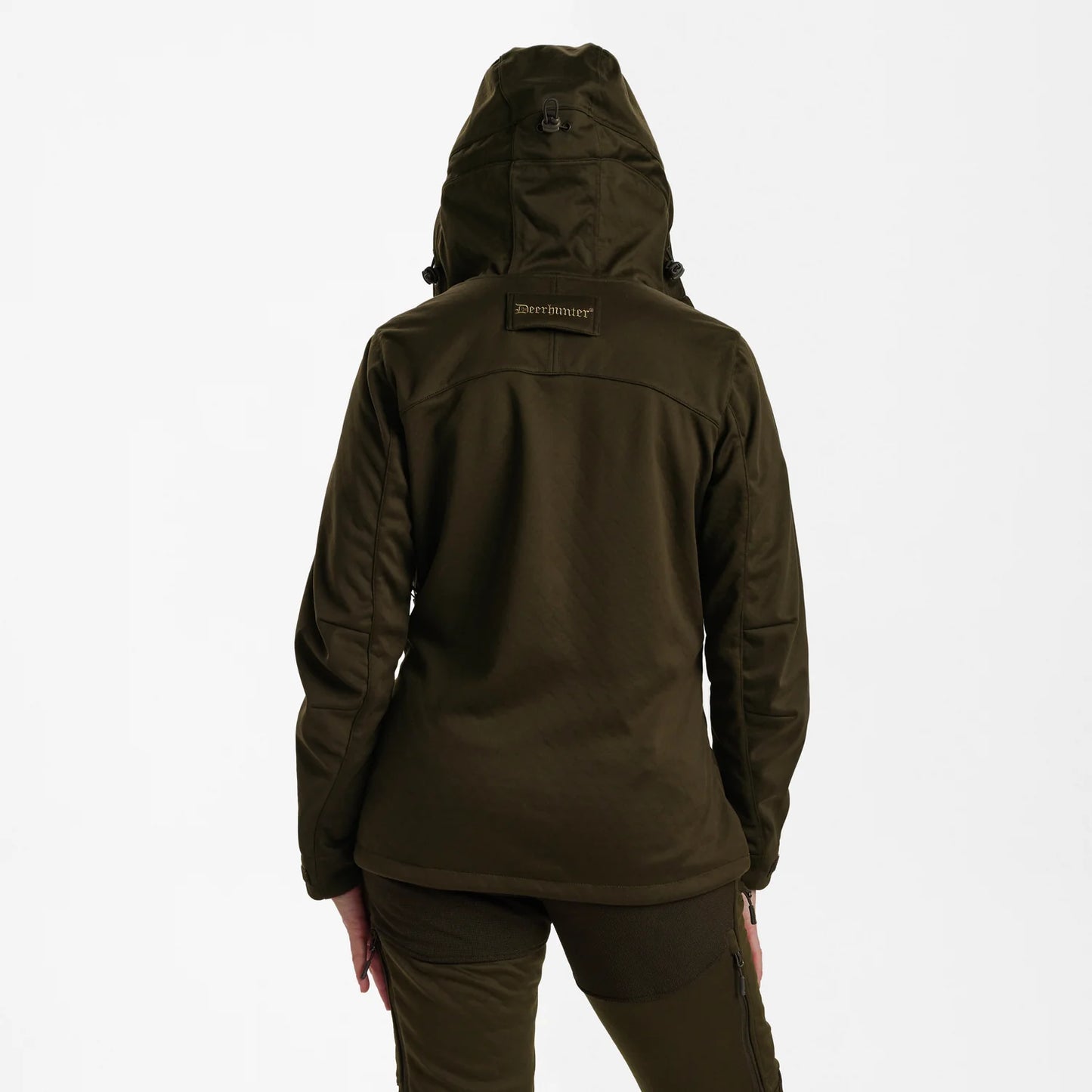 Lady Excape Softshell-jacka - Art Green - modell bakifrån