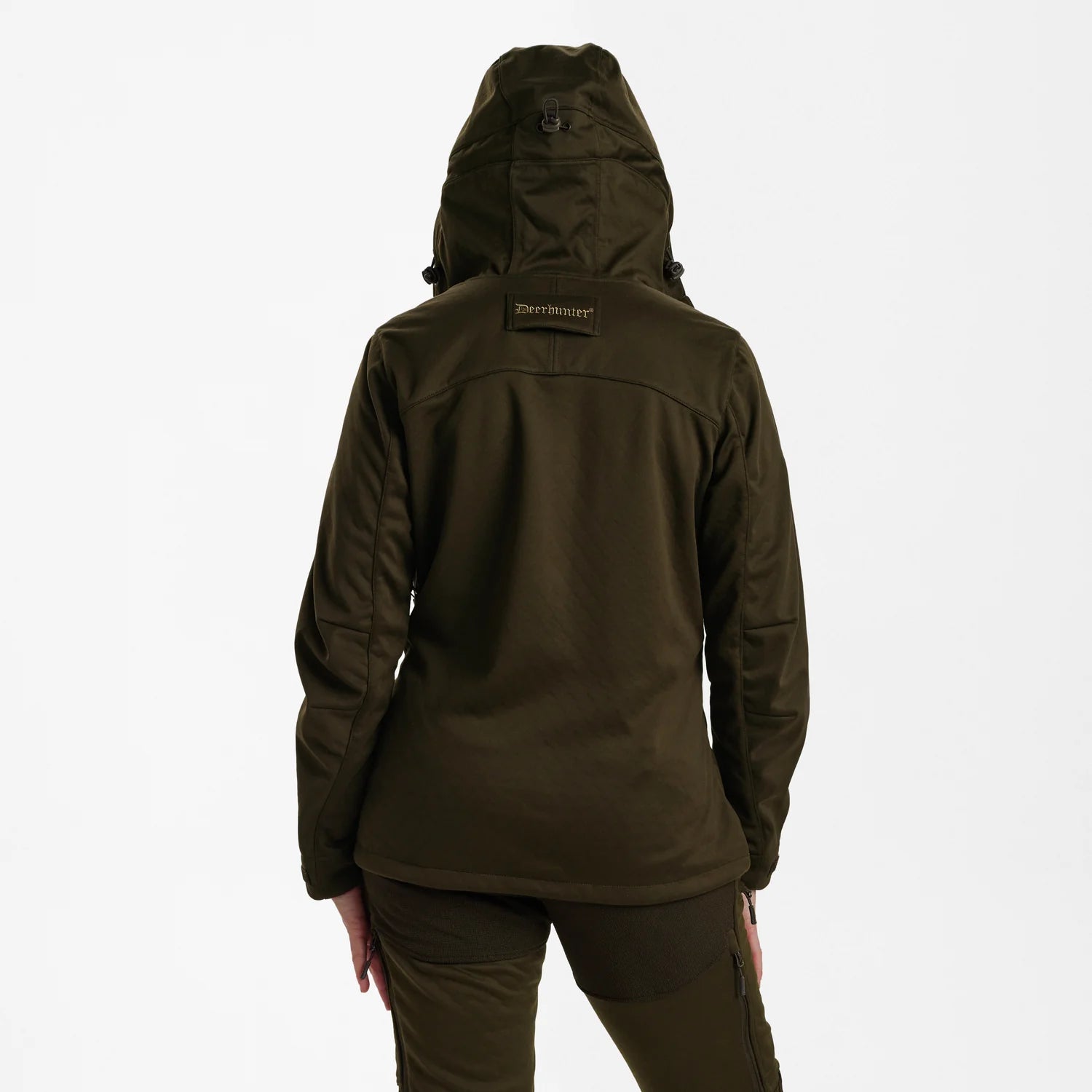 Lady Excape Softshell-jacka - Art Green - modell bakifrån