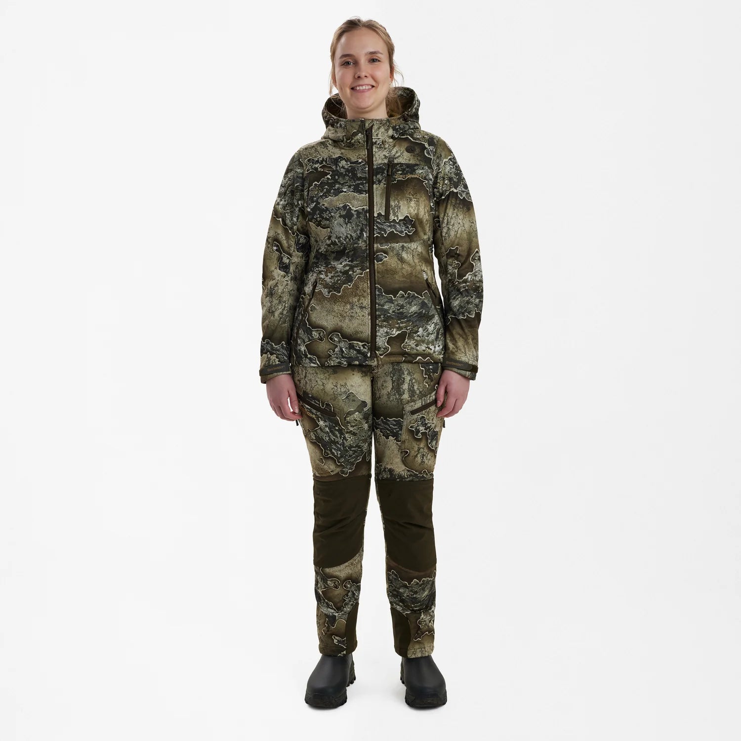 Lady Excape Softshell-jacka - REALTREE EXCAPE™ - modell framifrån