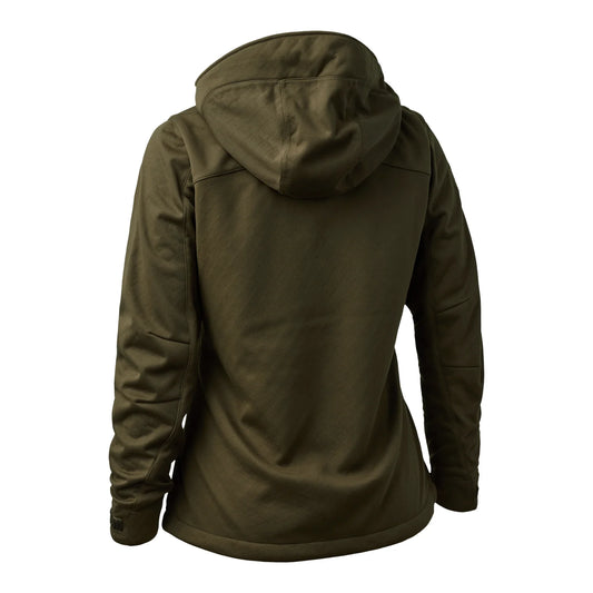 Lady Excape Softshell-jacka - Art Green - bakifrån