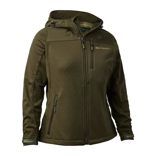 Lady Excape Softshell-jacka - Art Green - framifrån