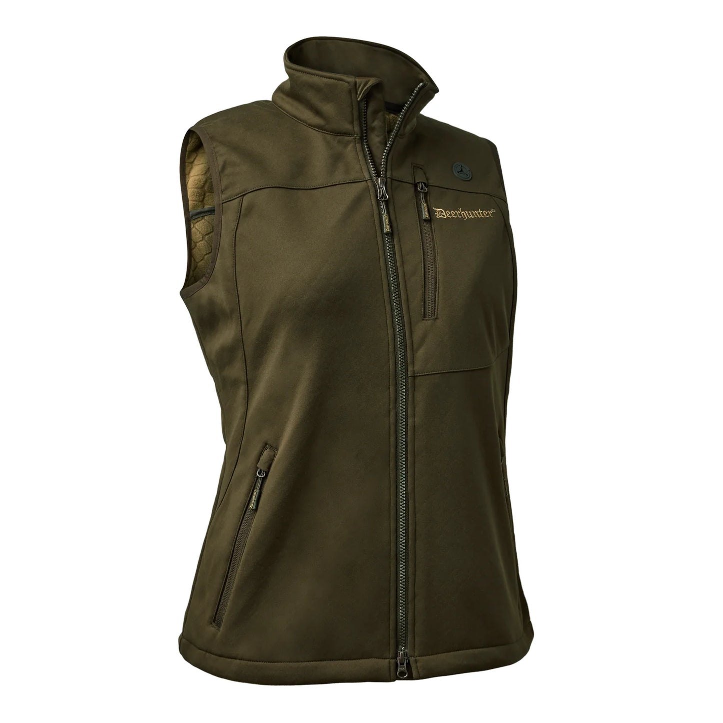Lady Excape Softshell-väst - Art Green - framifrån