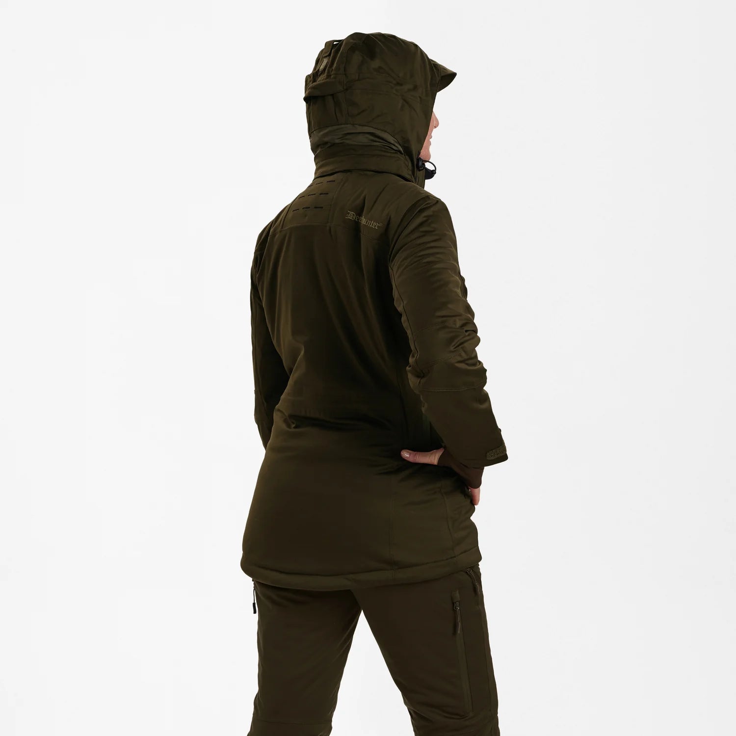 Lady Excape Winter jacka - Art Green - modell bakifrån
