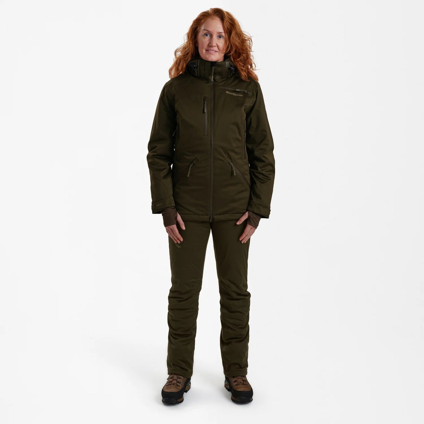 Lady Excape Winter jacka - Art Green - modell framifrån