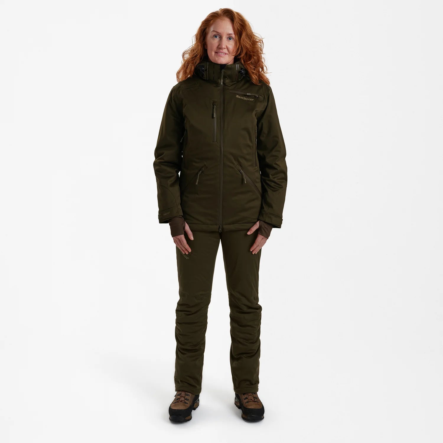 Lady Excape Winter jacka - Art Green - modell framifrån