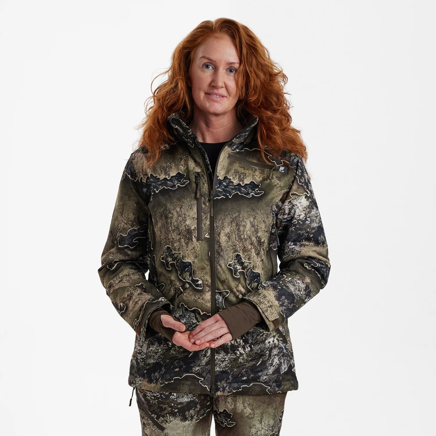 Lady Excape Winter jacka - REALTREE EXCAPE™ - modell framifrån