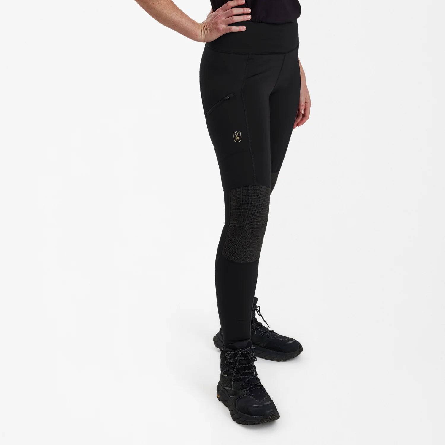 Lady Förstärkta Tights - Black - modell framifrån