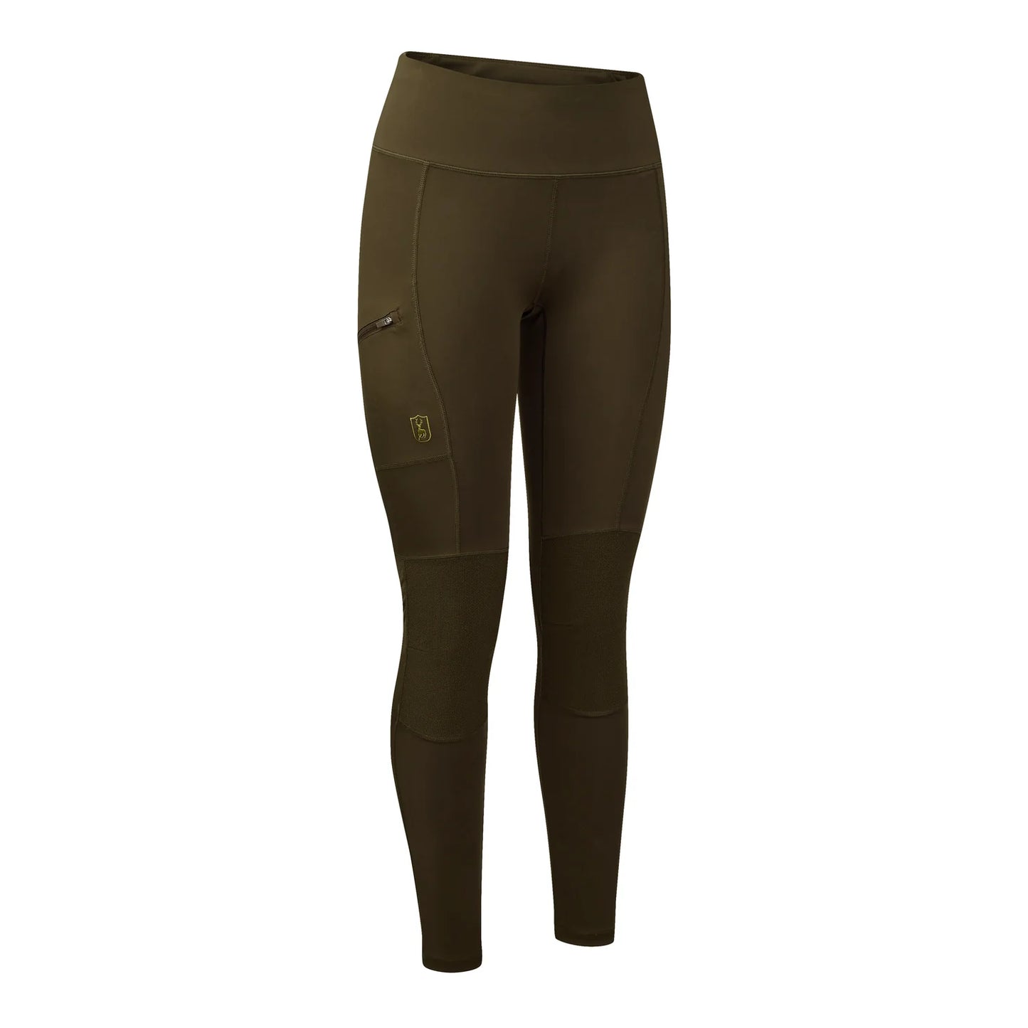 Lady Förstärkta Tights - Art Green - framifrån