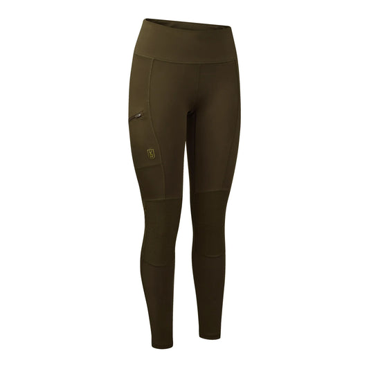 Lady Förstärkta Tights - Art Green - framifrån