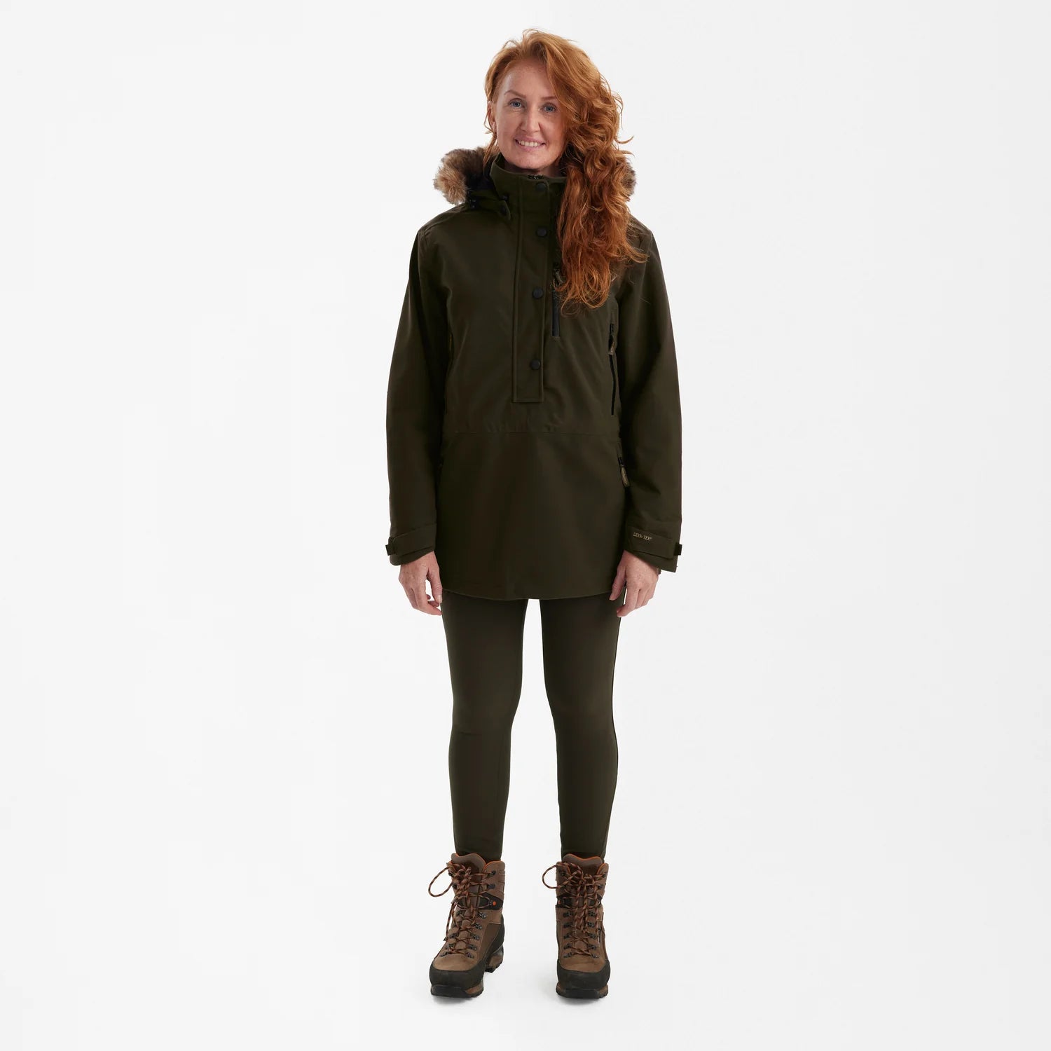 Lady Gabby Anorak - Peat - modell framifrån