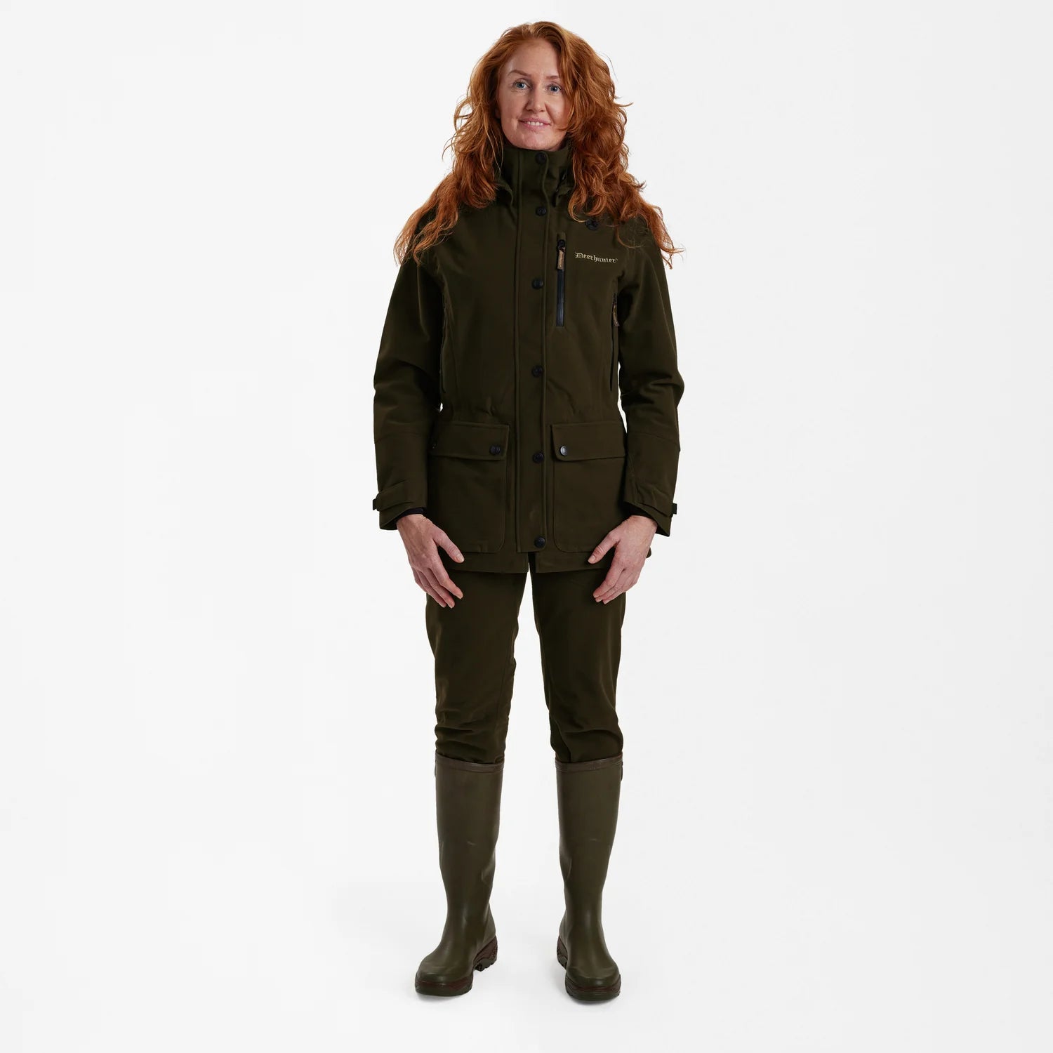 Lady Gabby Jacka - Peat - modell framifrån