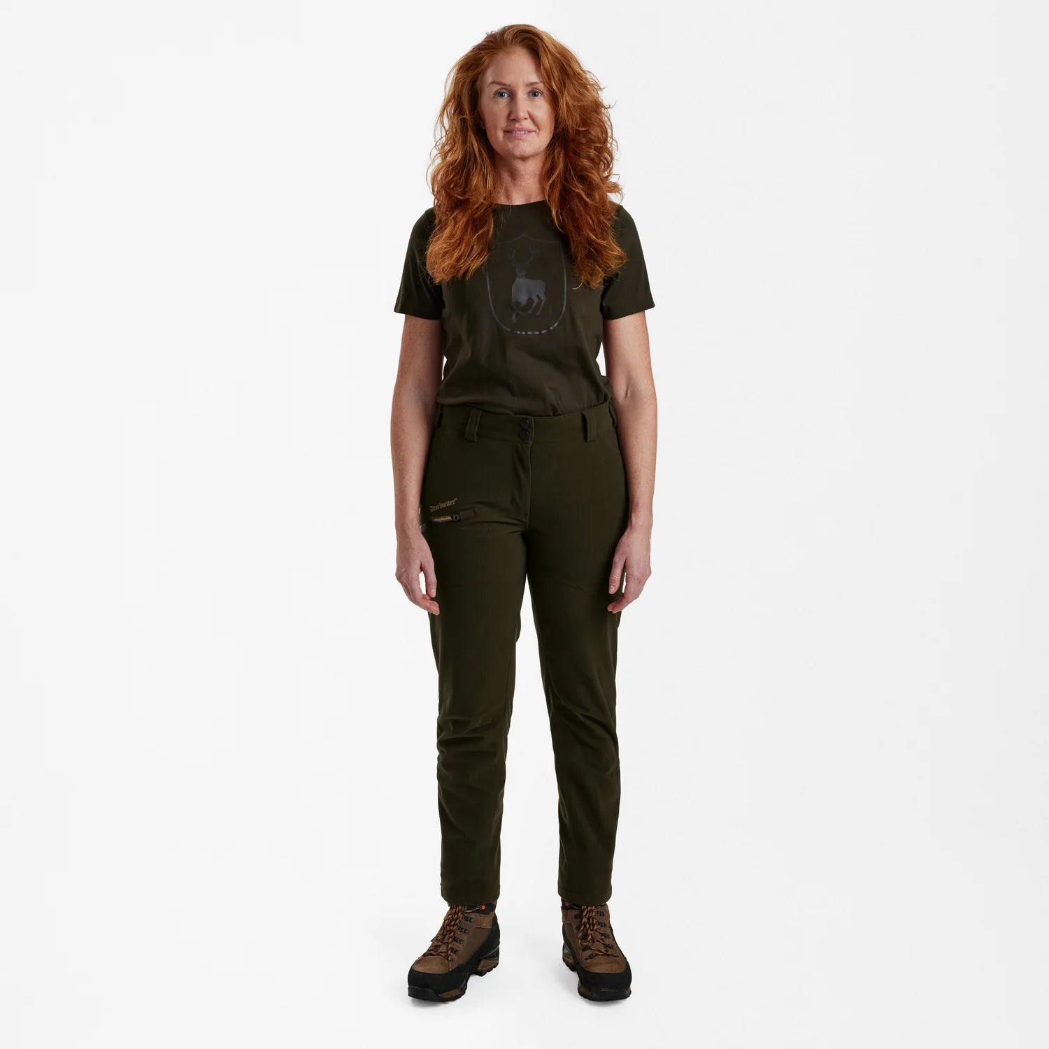 Lady Gabby Stövelbyxa - Peat - modell framifrån