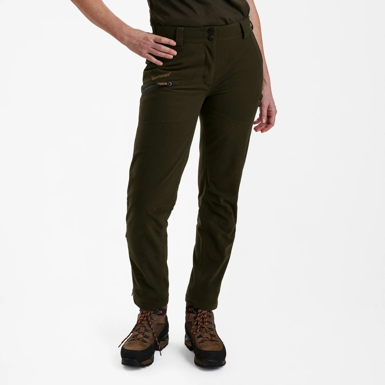 Lady Gabby Stövelbyxa - Peat - modell framifrån