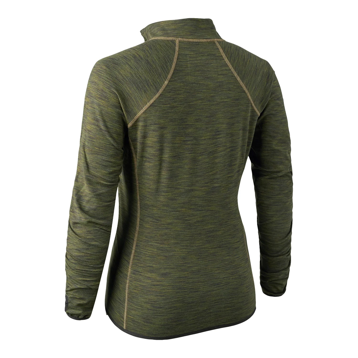 Lady Insulated Fleece - Green Melange - bakifrån