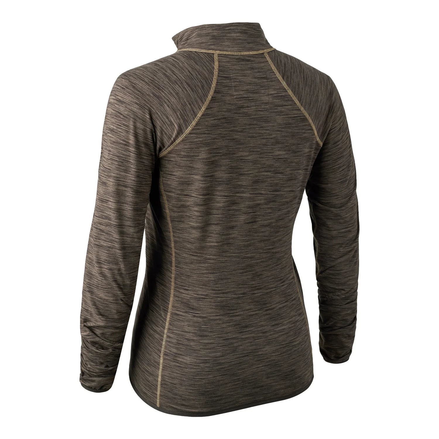 Lady Insulated Fleece - Brown Melange - bakifrån