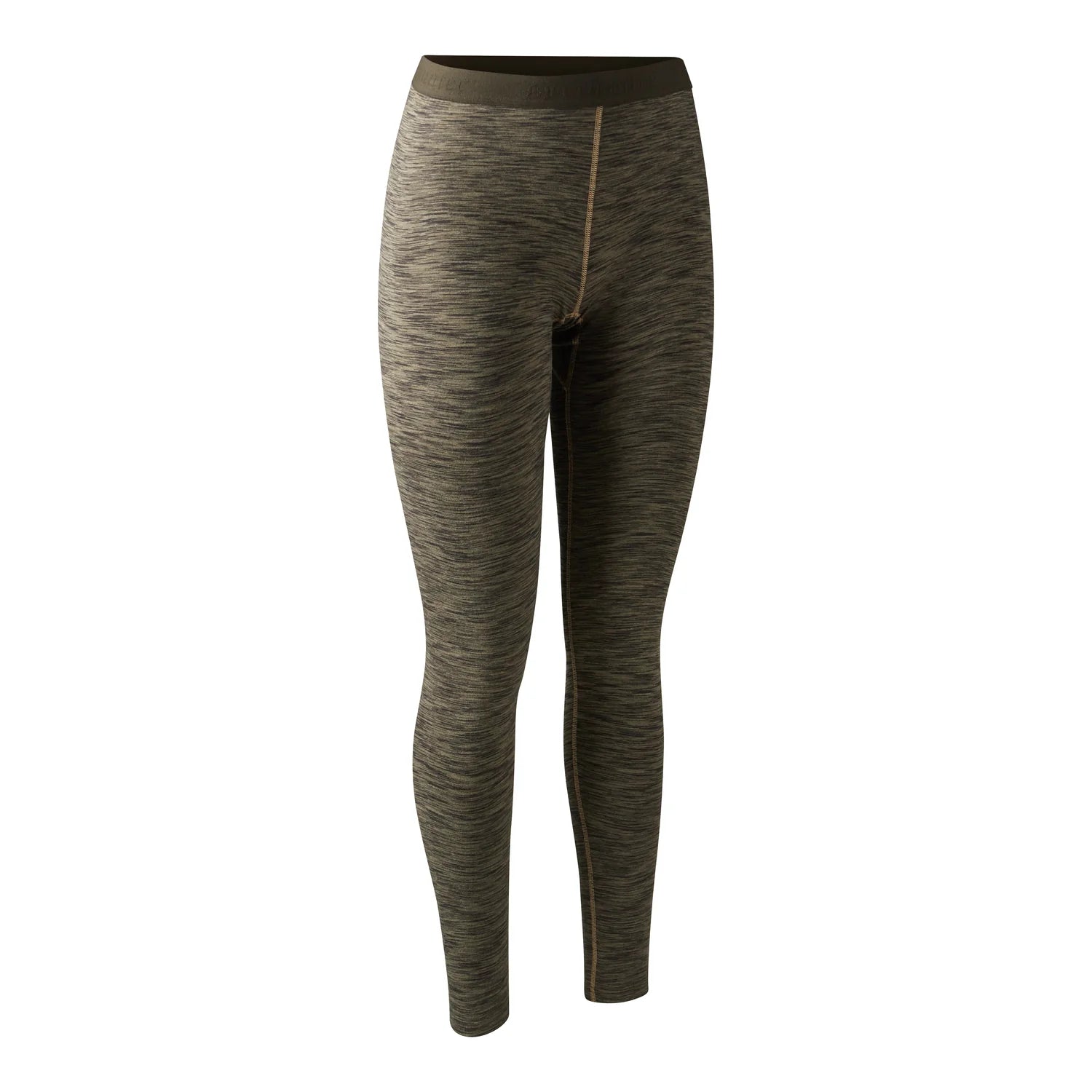 Lady Insulated Leggings - Brown Melange - framifrån