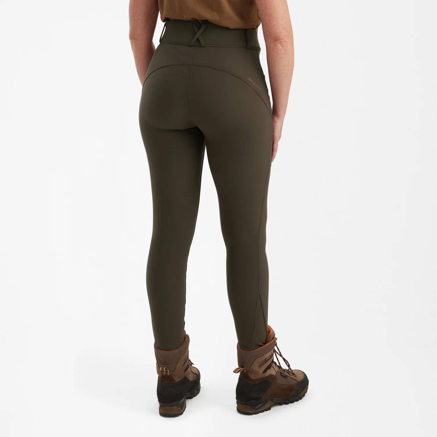 Lady Jakttights - Palm Green - modell bakifrån