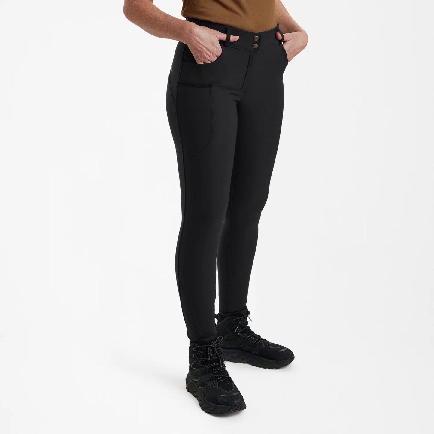 Lady Jakttights - Black - modell framifrån
