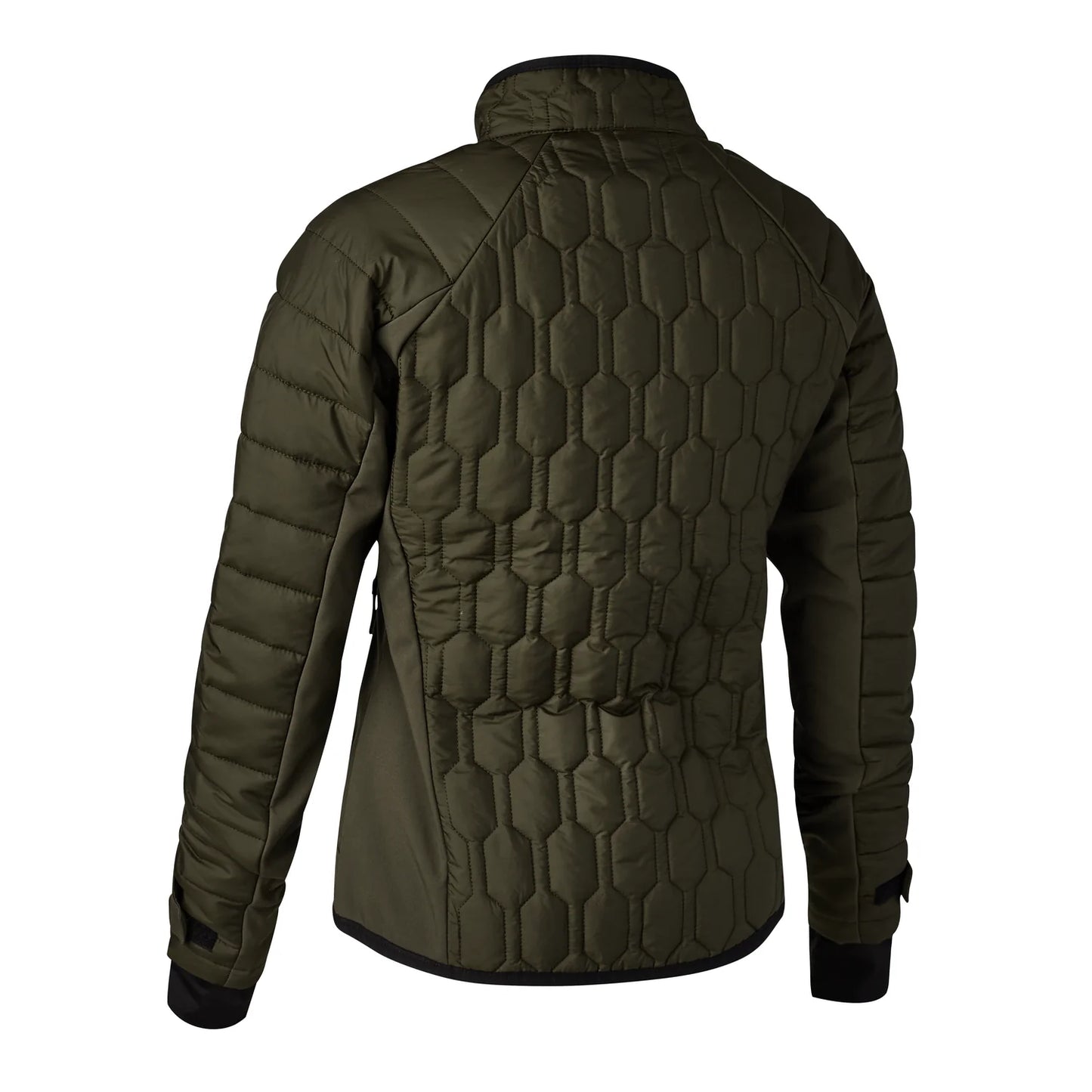 Lady Mossdale quiltad jacka - Forest Green - bakifrån