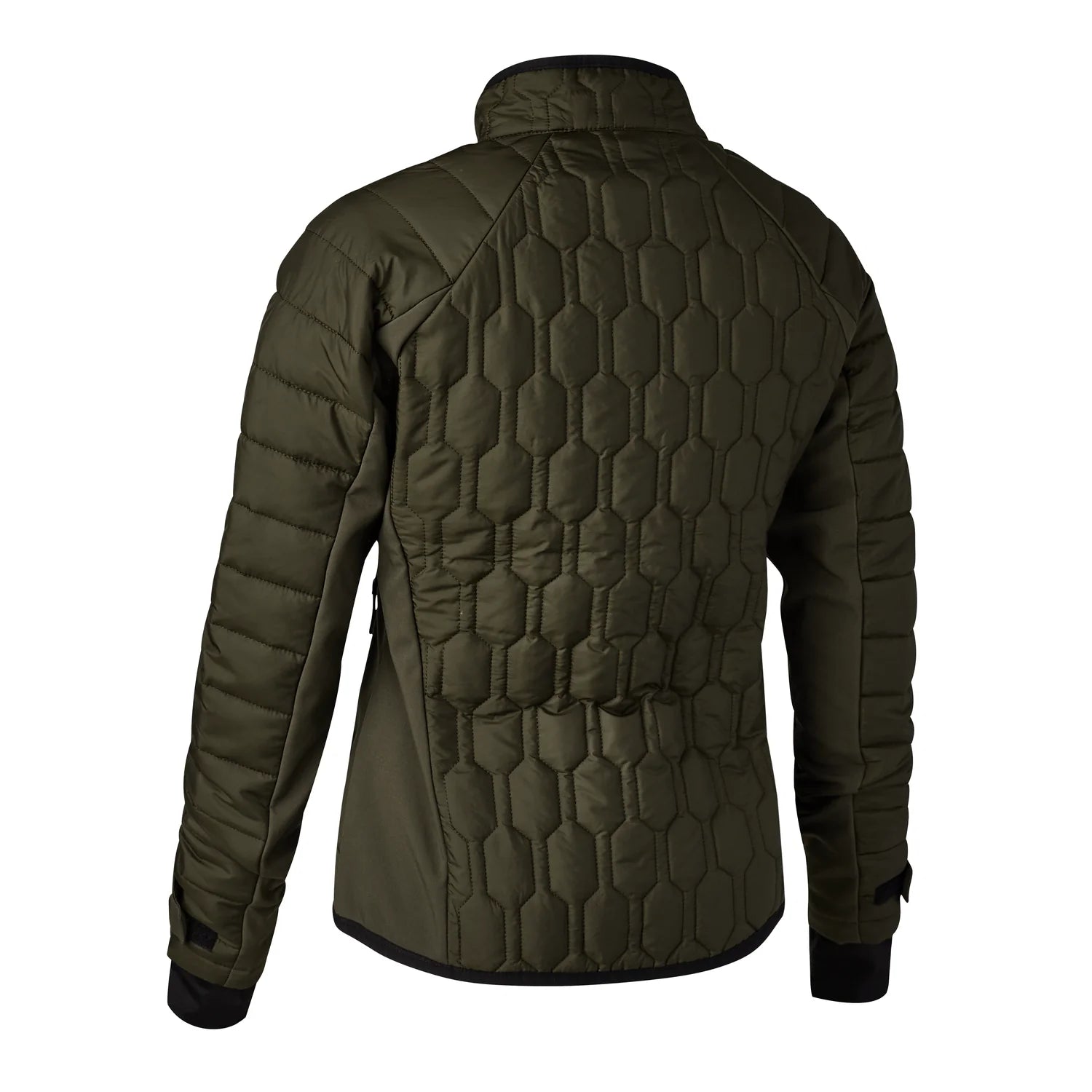 Lady Mossdale quiltad jacka - Forest Green - bakifrån