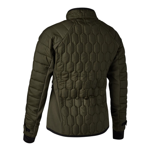 Lady Mossdale quiltad jacka - Forest Green - bakifrån