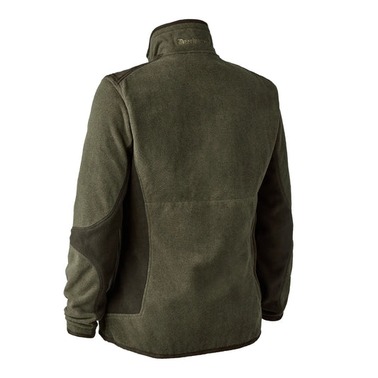 Lady Pam Bonded Fleecejacka - Graphite Green Melange - bakifrån