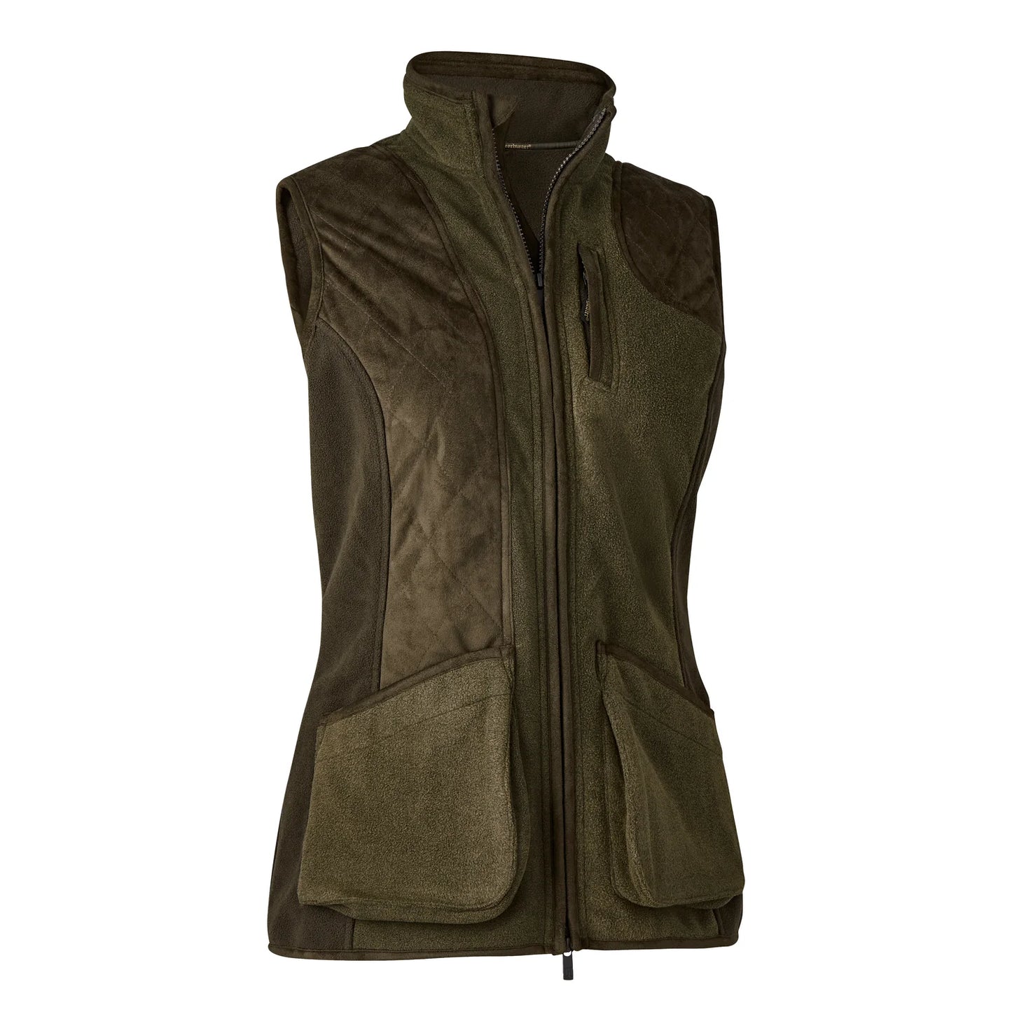 Lady Pam Skjutväst - Graphite Green Melange - framifrån