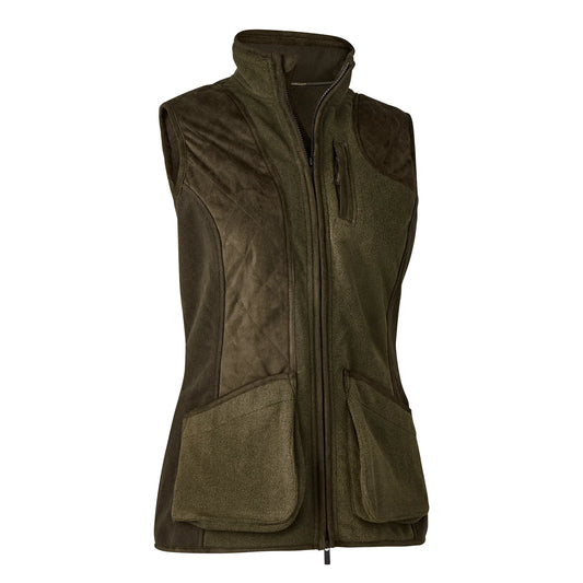 Lady Pam Skjutväst - Graphite Green Melange - framifrån