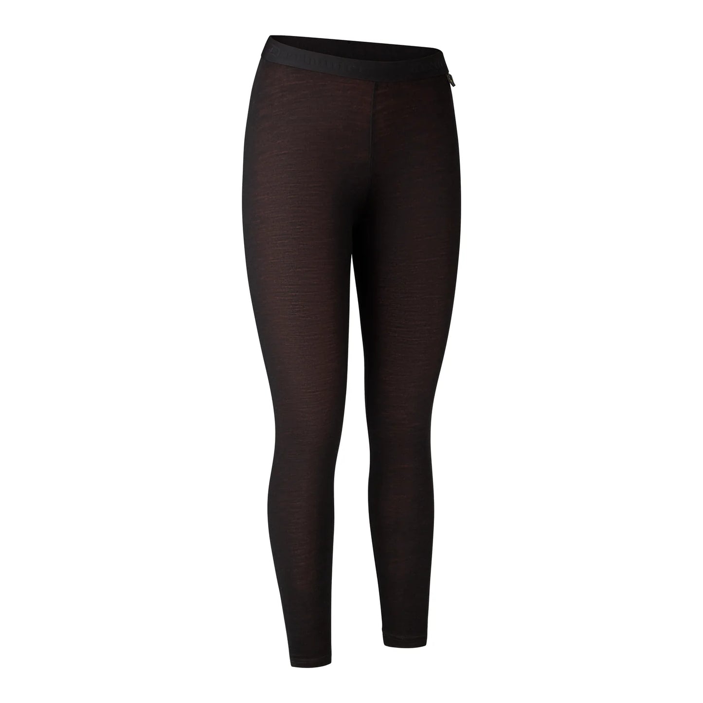 Lady Quinn merinoleggings - Black Oak - framifrån
