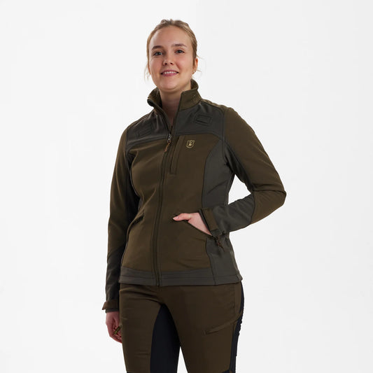 Lady Roja Softshell Jacka - Fallen Leaf - modell framifrån