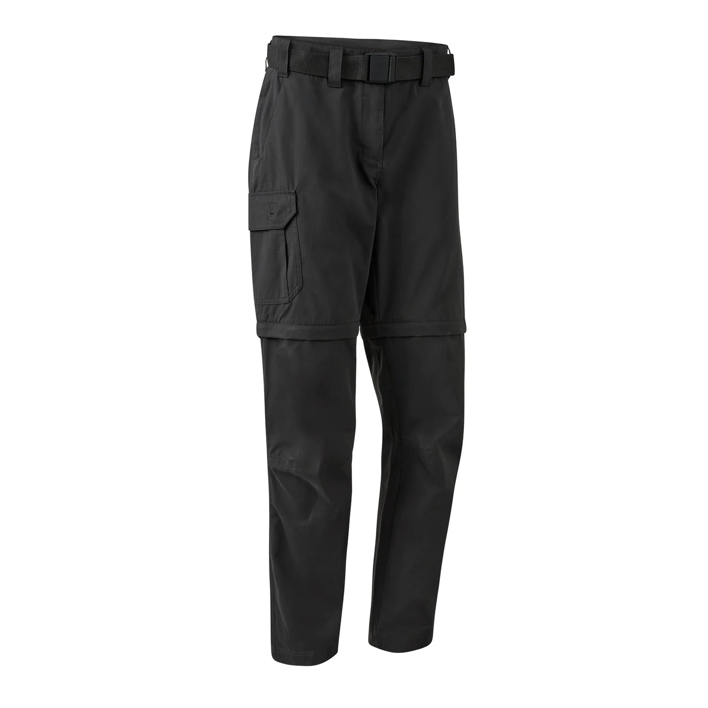 Lady Slogen Zip-Off Byxor - Black Ink - framifrån