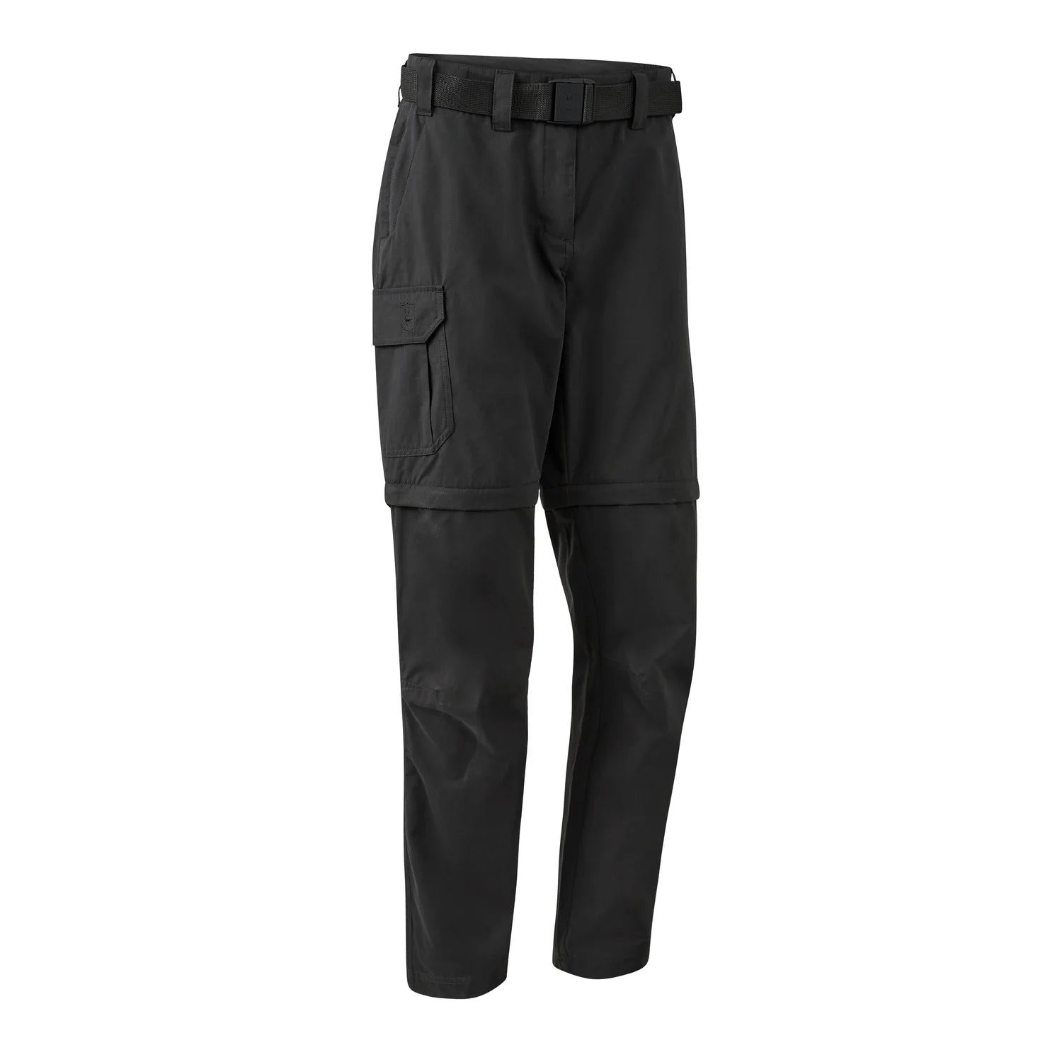 Lady Slogen Zip-Off Byxor - Black Ink - framifrån