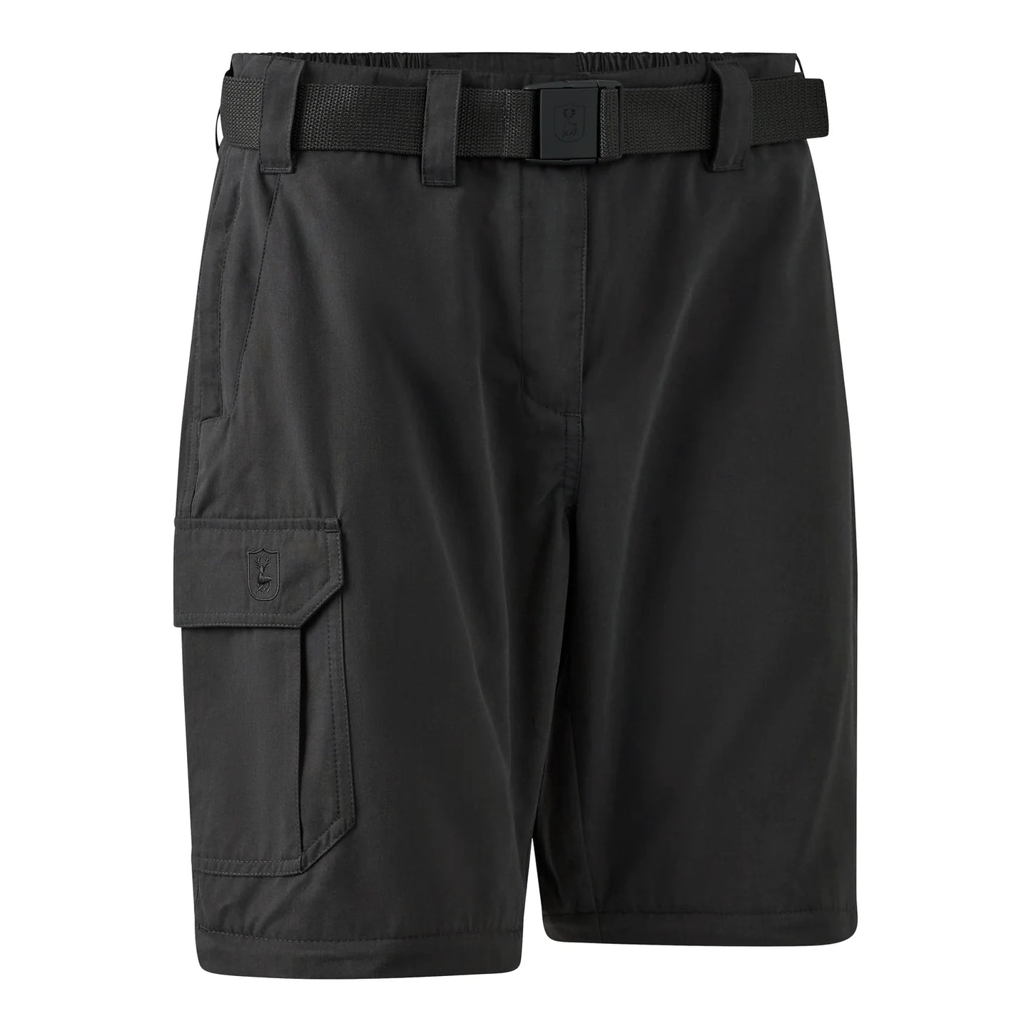 Lady Slogen Zip-Off Byxor - Black Ink - framifrån