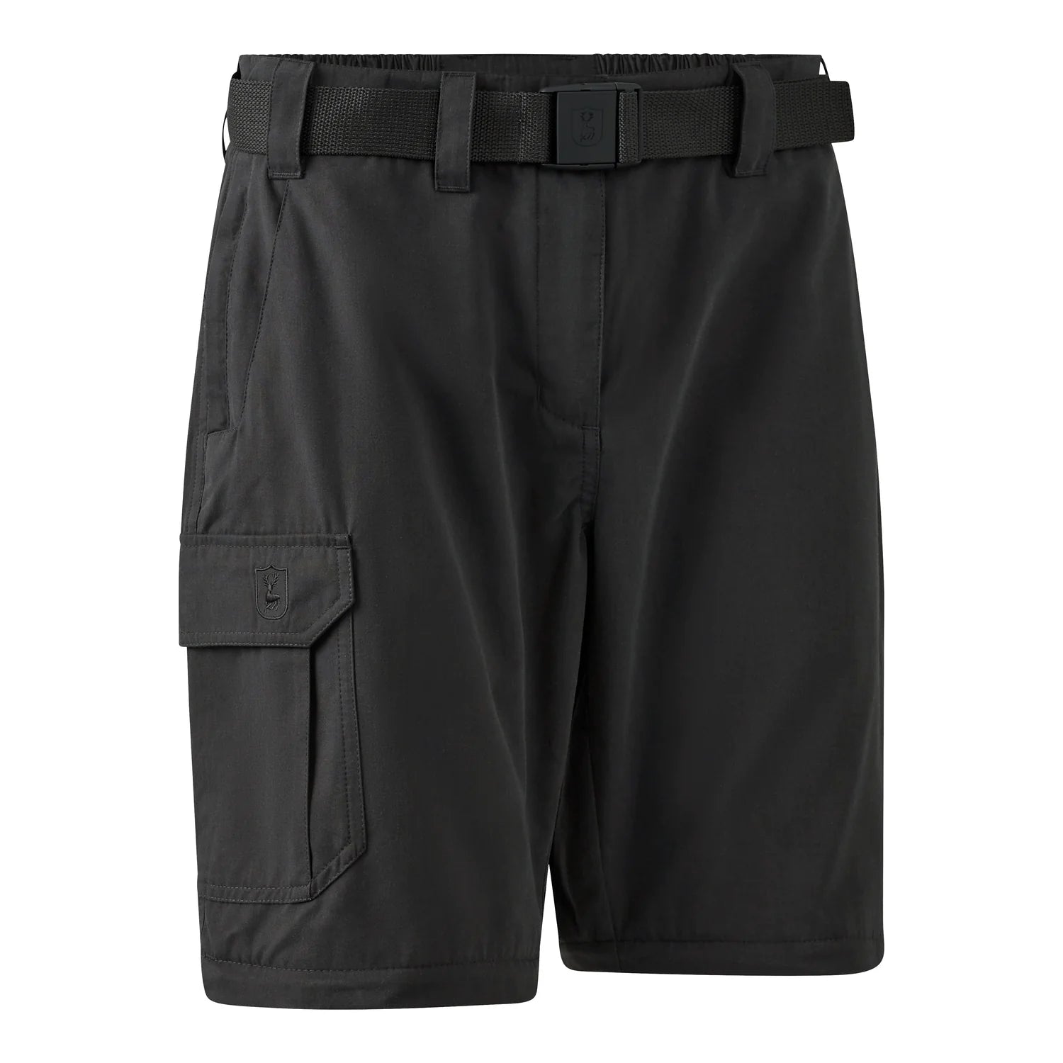 Lady Slogen Zip-Off Byxor - Black Ink - framifrån
